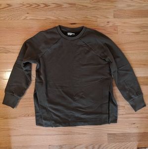 Lou & Grey deep olive green sweatshirt